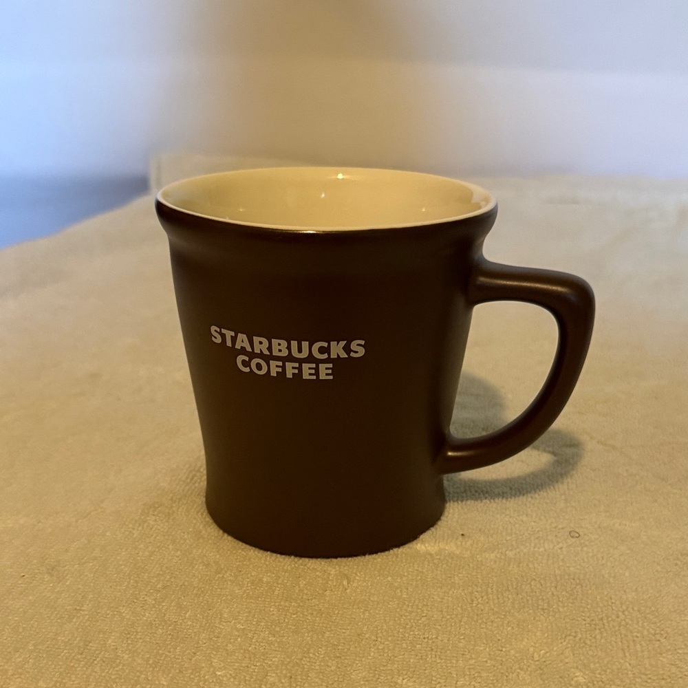 Starbucks Brown Mug with White Interior and Logo